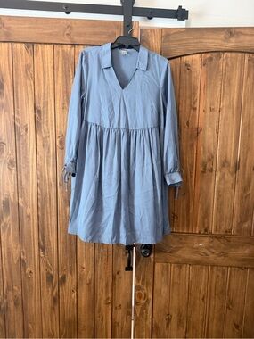 asos blue dress